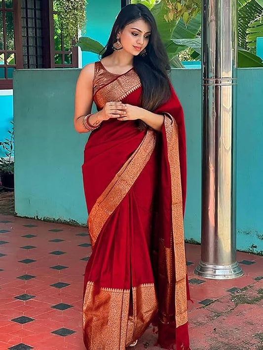 Design Kanjivaram Banarasi Silk Saree With