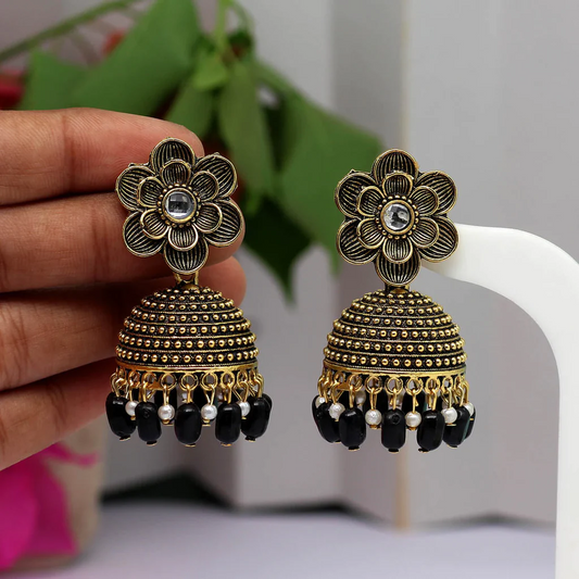 Black Oxidized Earrings