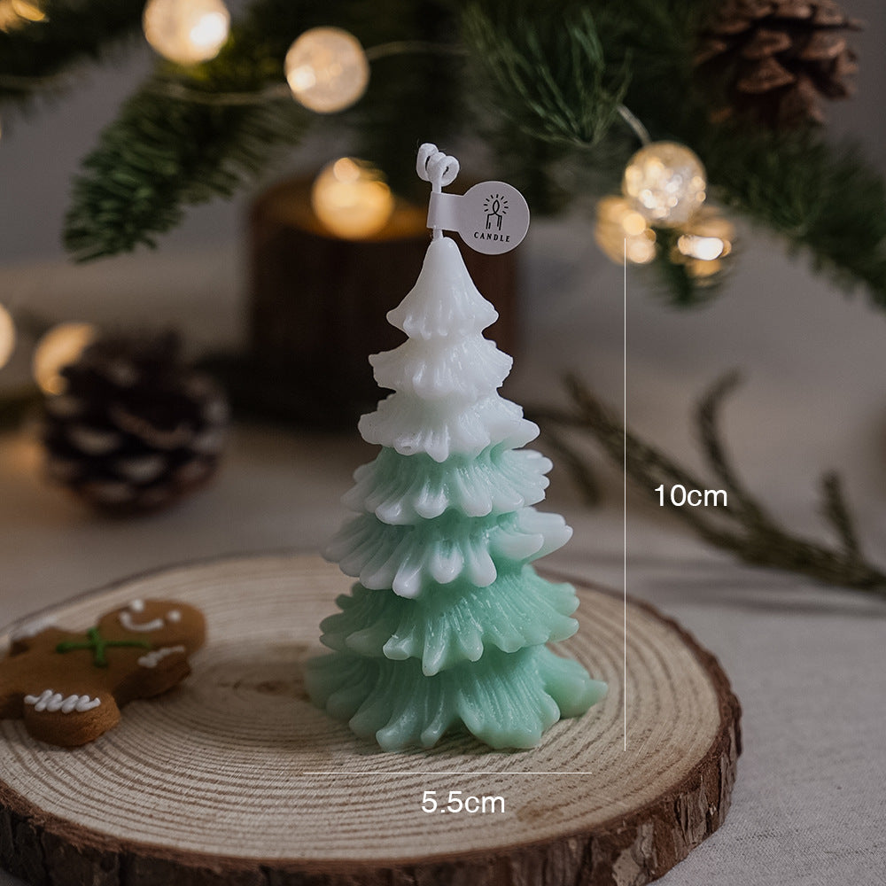 Snow Forest Tree Candle