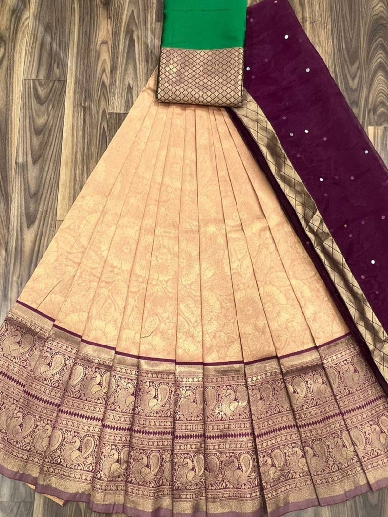 Beautiful  Kanjivaram  Saree, Unstitched Lehenga Choli,  Party Wear - Indian Clothing Store Christchurch, NZ | Buy Ethnic Wear Online– buizee Ethnic Indian Wear