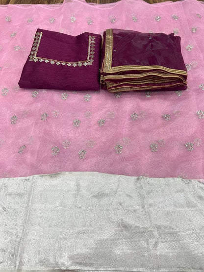 Designer Kanjivaram Silk Half  Indo-western Outfits