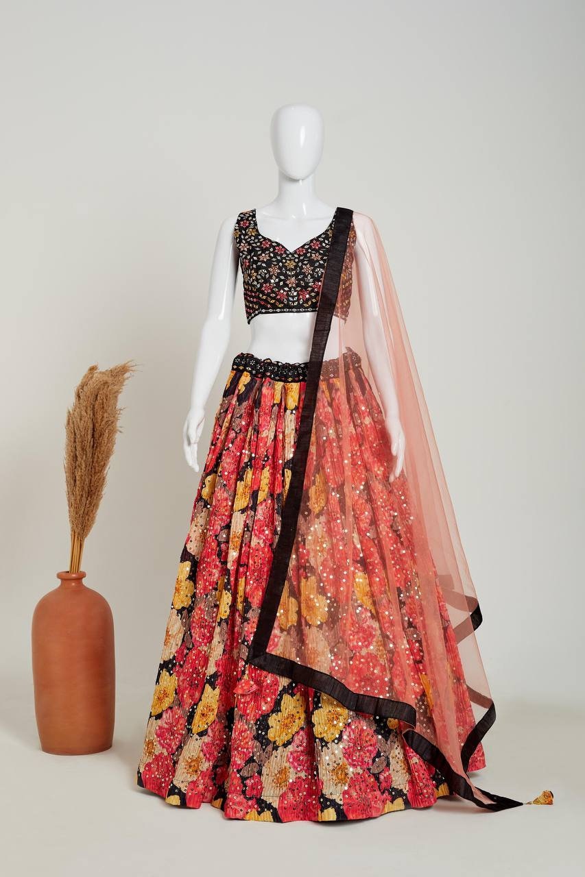 Beautiful Designer lehanga choli for Sabyasachis Lehengas, Floral Skirts, Punjabi Ethnic Lehengas, Indo-western Outfits, Indian Outfits