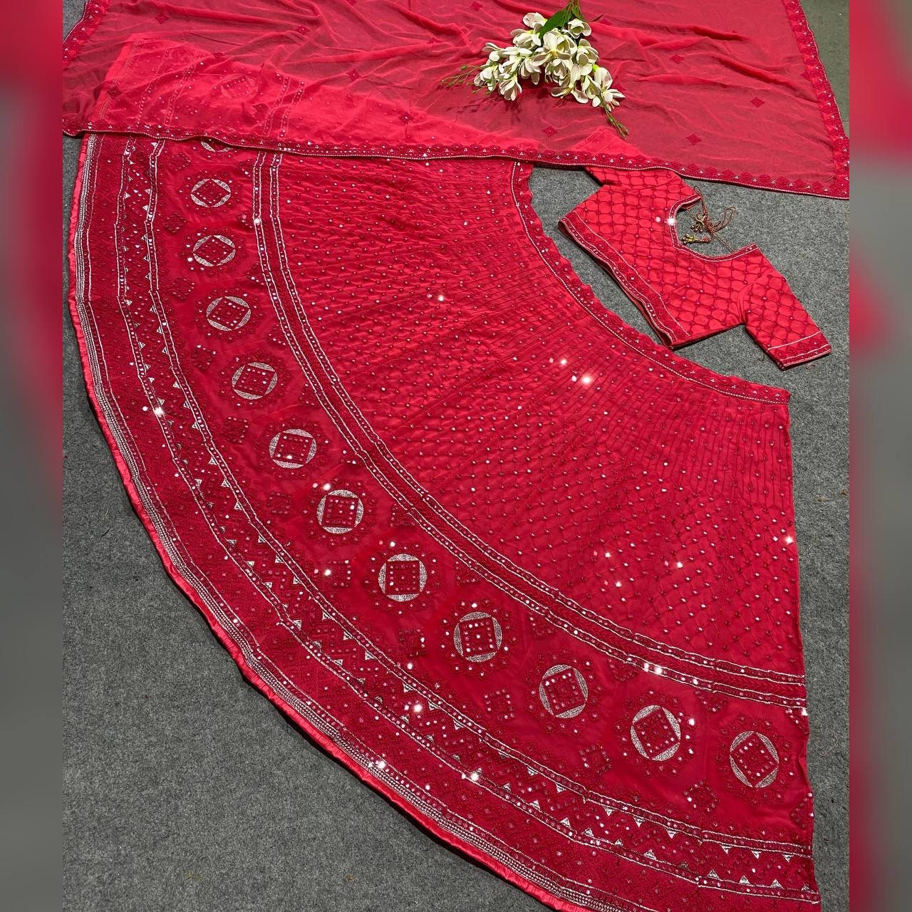 Beautiful  lehanga choli for women Heavy Sequins Embroidered Work  Lengha Choli, Chaniya Choli, Lancha, Semistitched Lehenga