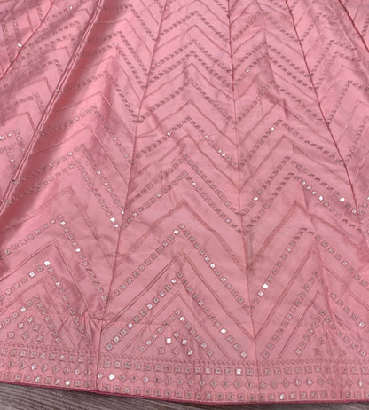 Beautiful Light Pink color lehanga choli for women Heavy Sequins Embroidered Work Indo-western Outfits