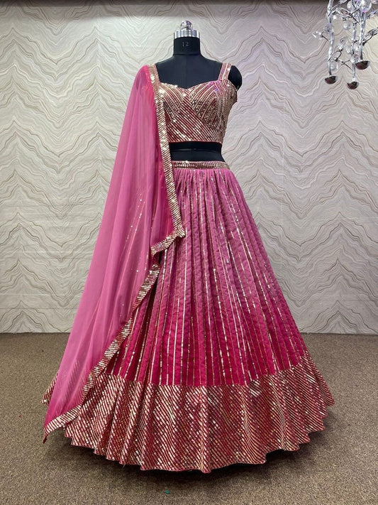 Beautiful pink colour lehenga choli for Sabyasachis Lehengas, Punjabi Ethnic Lehengas, Indo-western Outfits