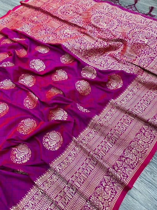 Designer Exclusive Kanjivaram Silk Saree Choli with, Party & Wedding