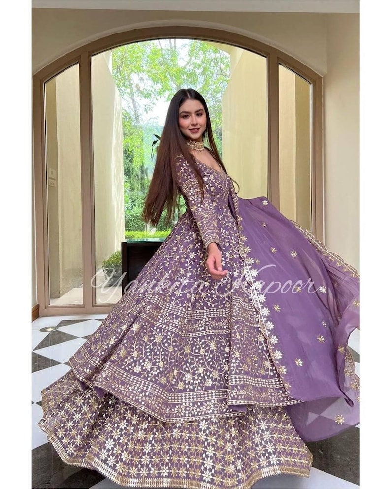 Bollywood Heavy Embroidery Georgette fabric LehengaTop dupatta for Wedding, Navratri Special Party Function,Custom made lehengas