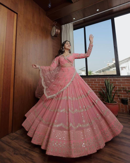 Indian Designer Lehenga Choli with high quality embroidery work Wedding lehenga choli party wear lehenga choli Indian Women