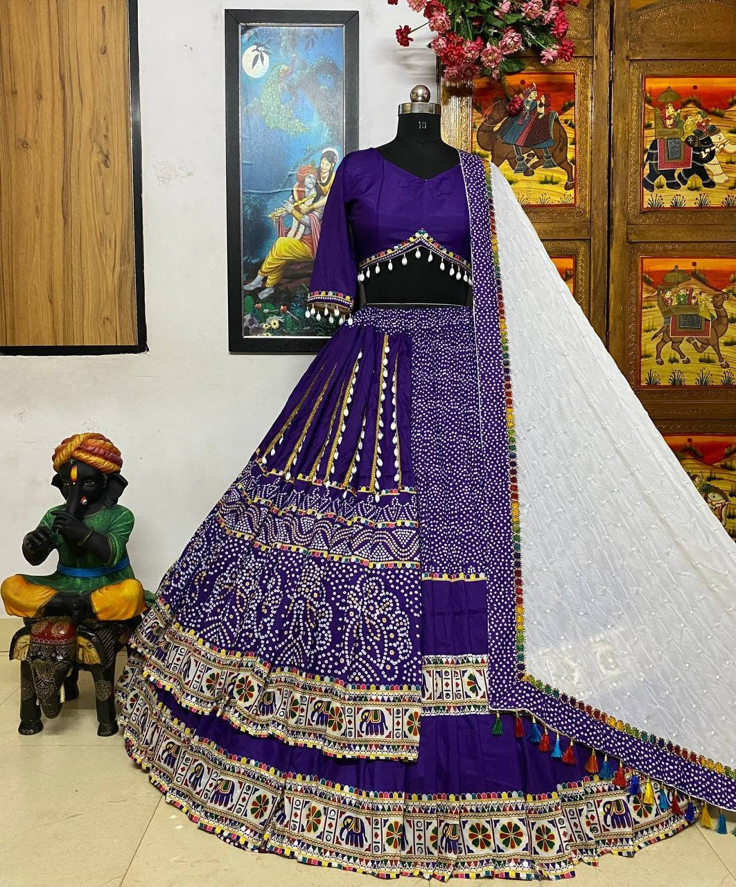 Beautiful Multicolor Navratri Lehenga newest Choli For Women, Ready To Wear Lehenga, Indian Wedding Festival Party Wear Lehenga, Chaniya Choli