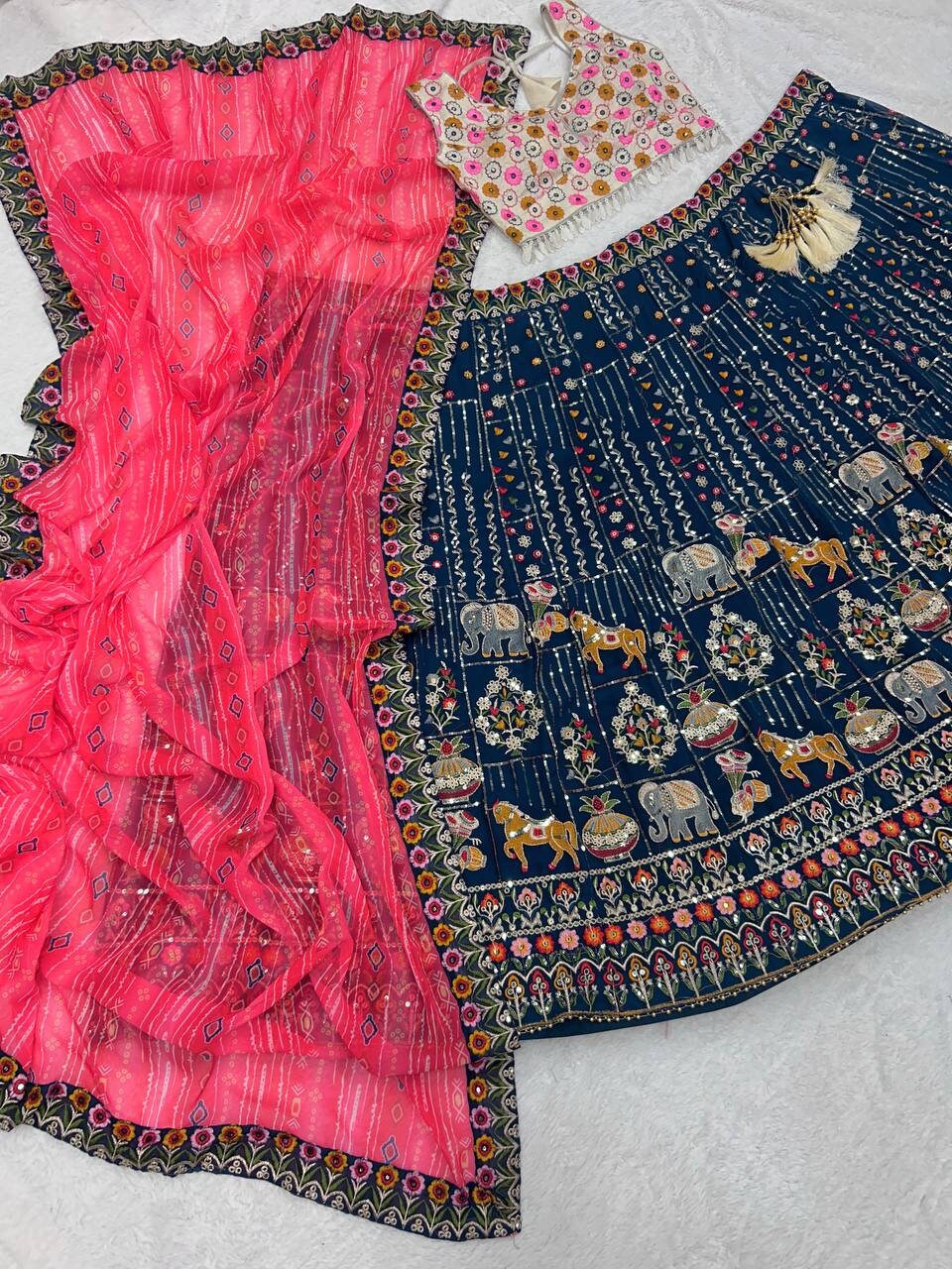 Indian lehengas for women ready to wear|party wedding wear lehenga choli |Lehenga for women