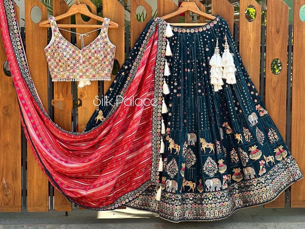 Indian lehengas for women ready to wear|party wedding wear lehenga choli |Lehenga for women