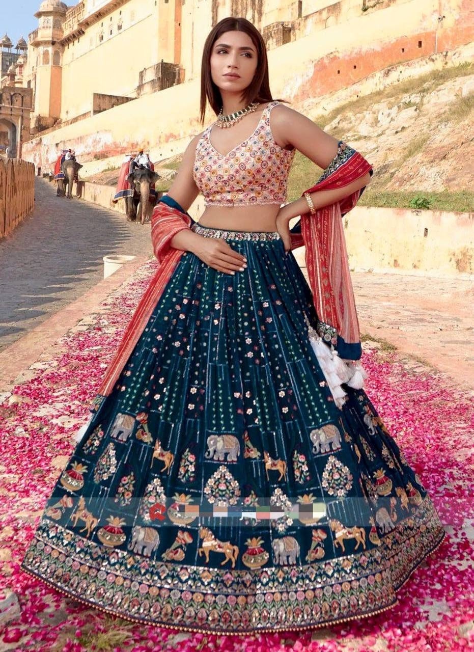 Indian lehengas for women ready to wear|party wedding wear lehenga choli |Lehenga for women