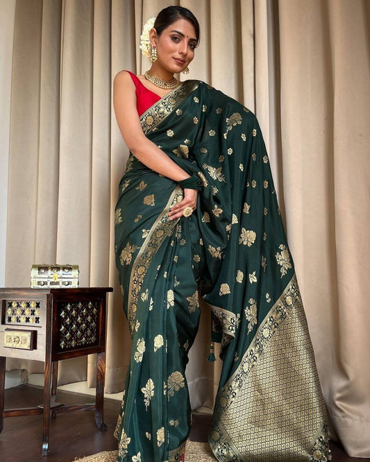 Banarasi Soft Tissue Silk Saree, Indian Traditional Banarasi Soft Tissue Silk Saree