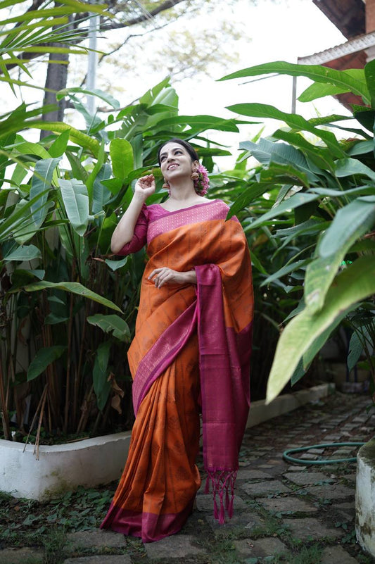 NEW SAREE  PURE BANARASI COPPER ZARI WEAVING