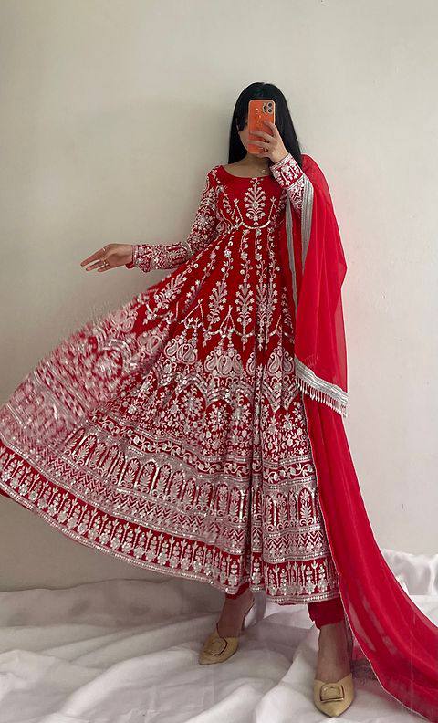 Anarkali Soft georgette With eid special Ready To Wear Collection for summer wear dress