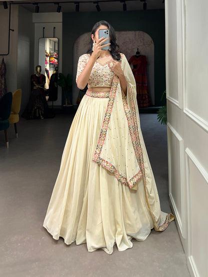 Beautiful Designer Wedding Special Heavy Georgette Party Wear Lehenga Choli