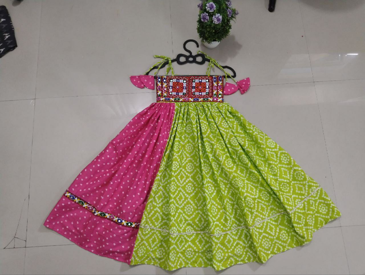 Navratri Special Reyon Gamthi Work Girls Collection