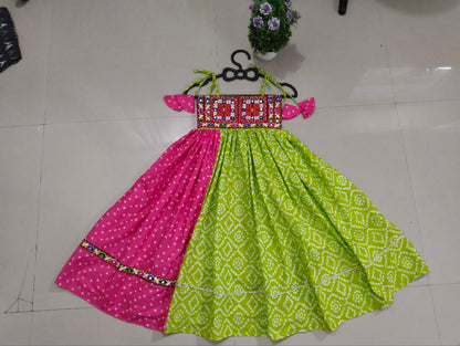 Navratri Special Reyon Gamthi Work Girls Collection