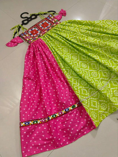 Navratri Special Reyon Gamthi Work Girls Collection