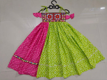 Navratri Special Reyon Gamthi Work Girls Collection