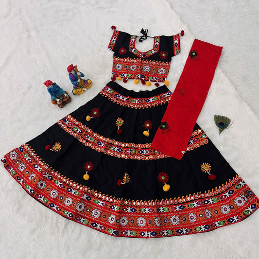 Navratri Special Kids Lehenga Choli in Multi Colors Available Designer Outfit