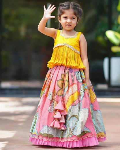 Beautiful Designer Party Wear Kids Georgette Lehenga Choli