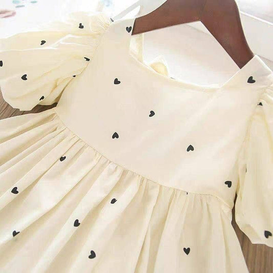 TRENDING COTTON THREAD WORK KID’S FROCK WHITE