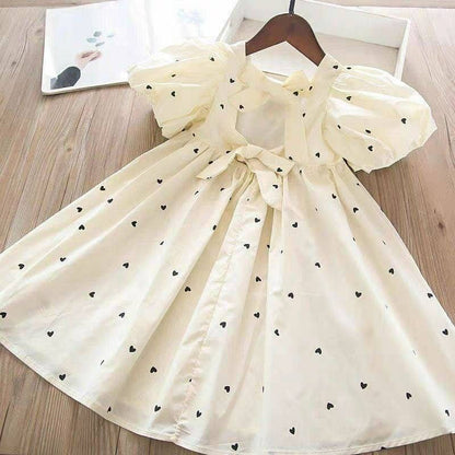 TRENDING COTTON THREAD WORK KID’S FROCK WHITE