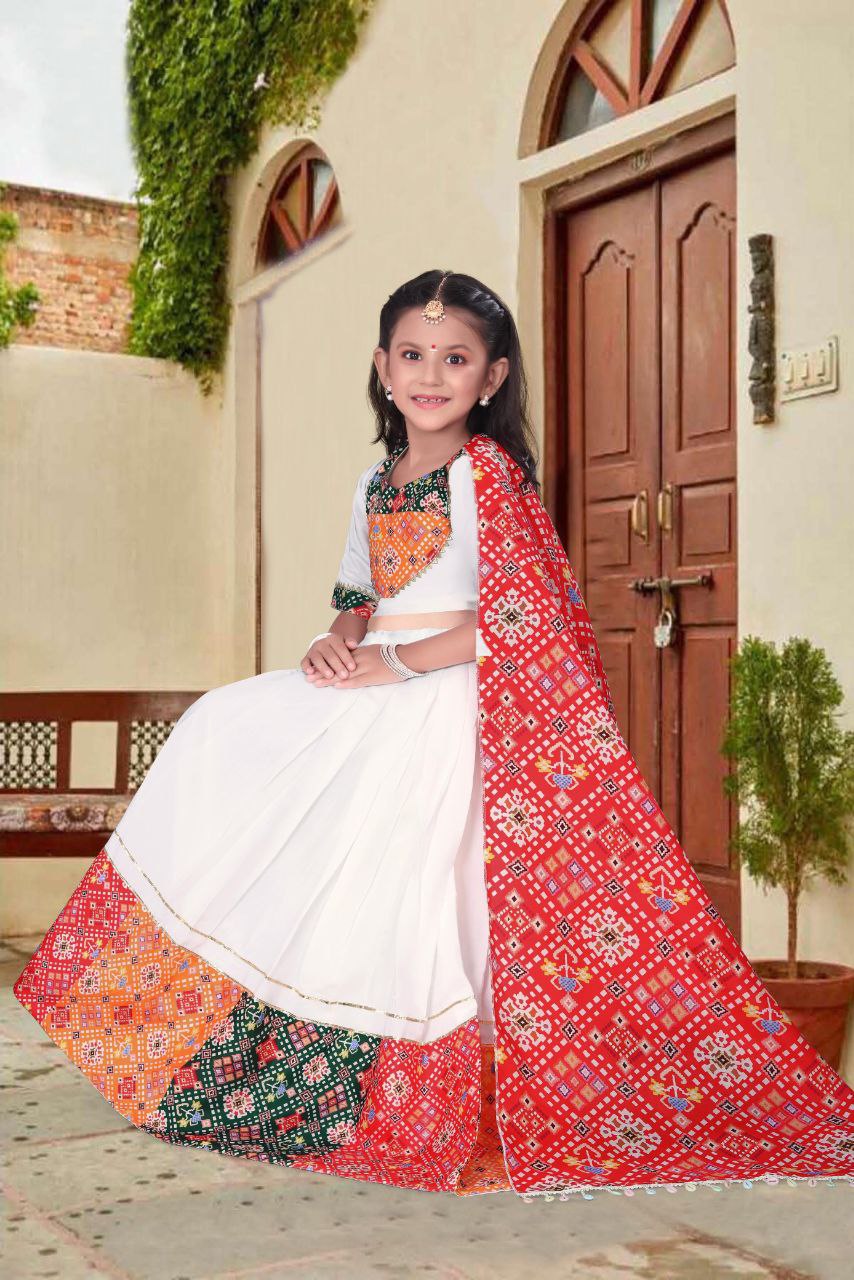 Festive Designer Girls Wear Navratri Special Kids Lehenga Choli