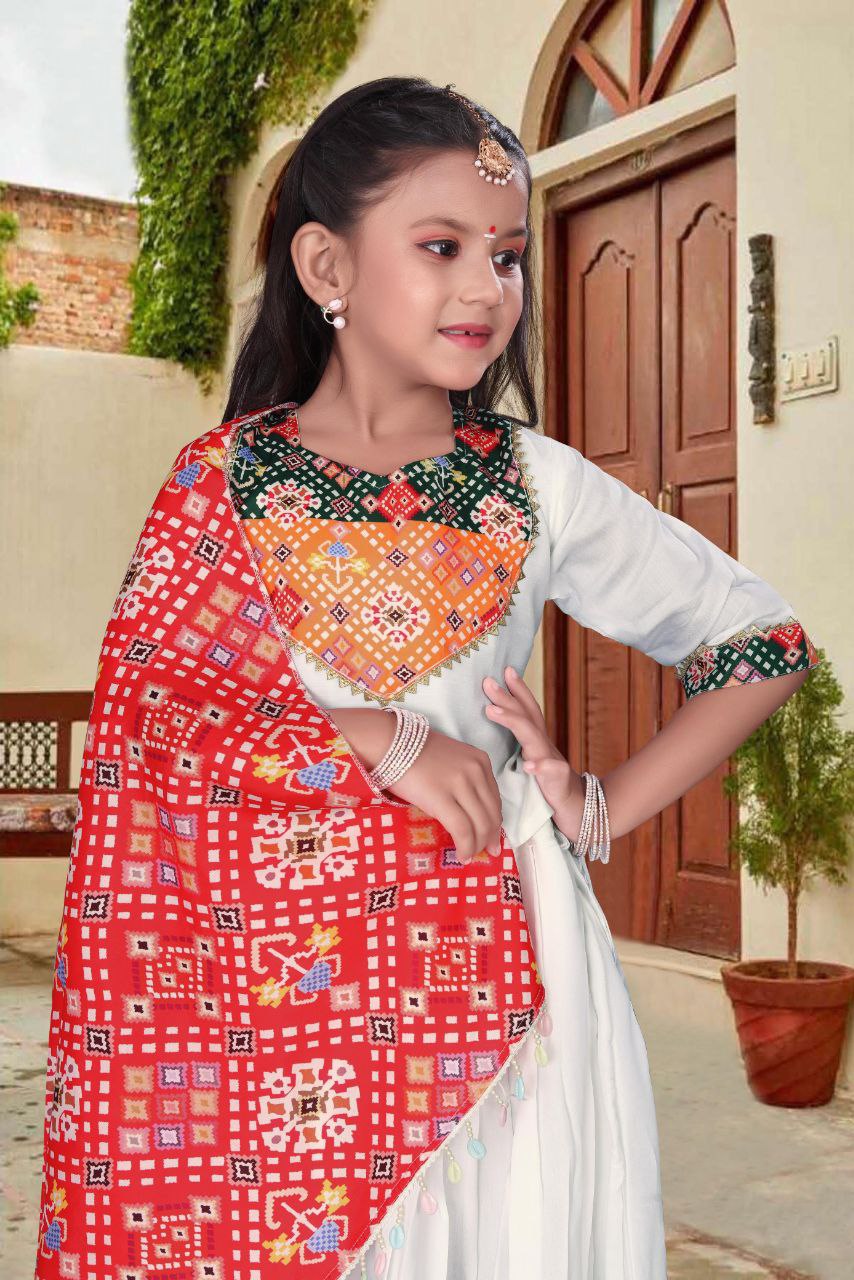 Festive Designer Girls Wear Navratri Special Kids Lehenga Choli