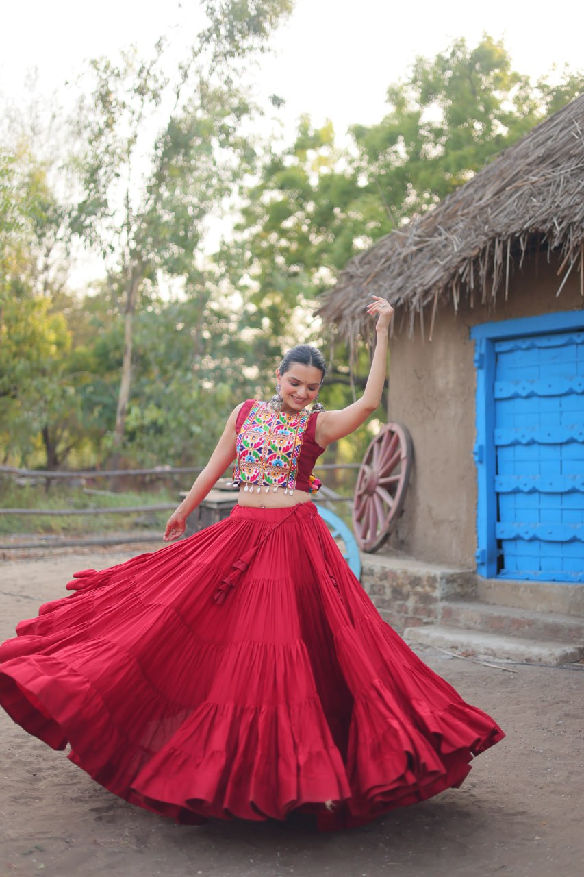 Beautiful Designer Readymade Reyon Lehenga choli Set