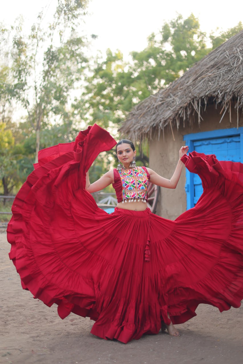 Beautiful Designer Readymade Reyon Lehenga choli Set