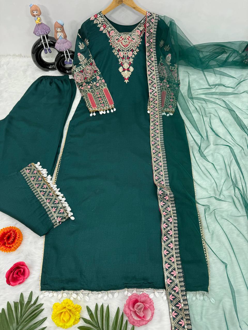 DESIGNER HEAVY SEQUINS PAKISTANI SUIT