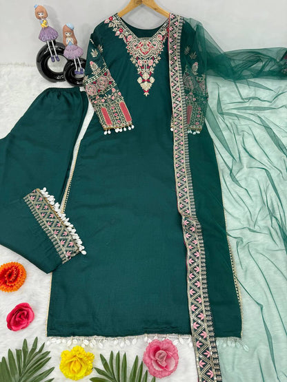 DESIGNER HEAVY SEQUINS PAKISTANI SUIT