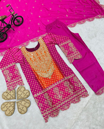 Presenting a New Party Wear Look Top , Salwar With Dupatta