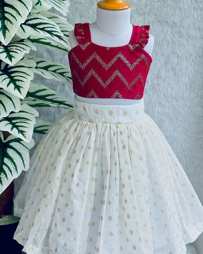 BABY PROUD PARTY WEAR LEHENGA SOLI KIDS