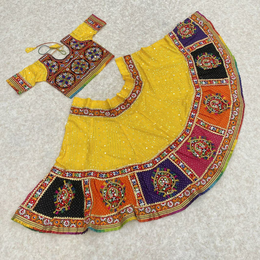 Navratri Traditional Special Kid's Garba Lehenga Choli