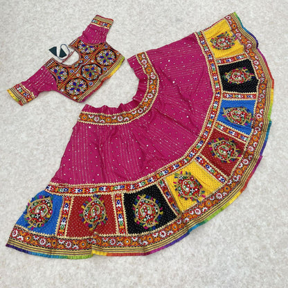 Navratri Traditional Special Kid's Garba Lehenga Choli