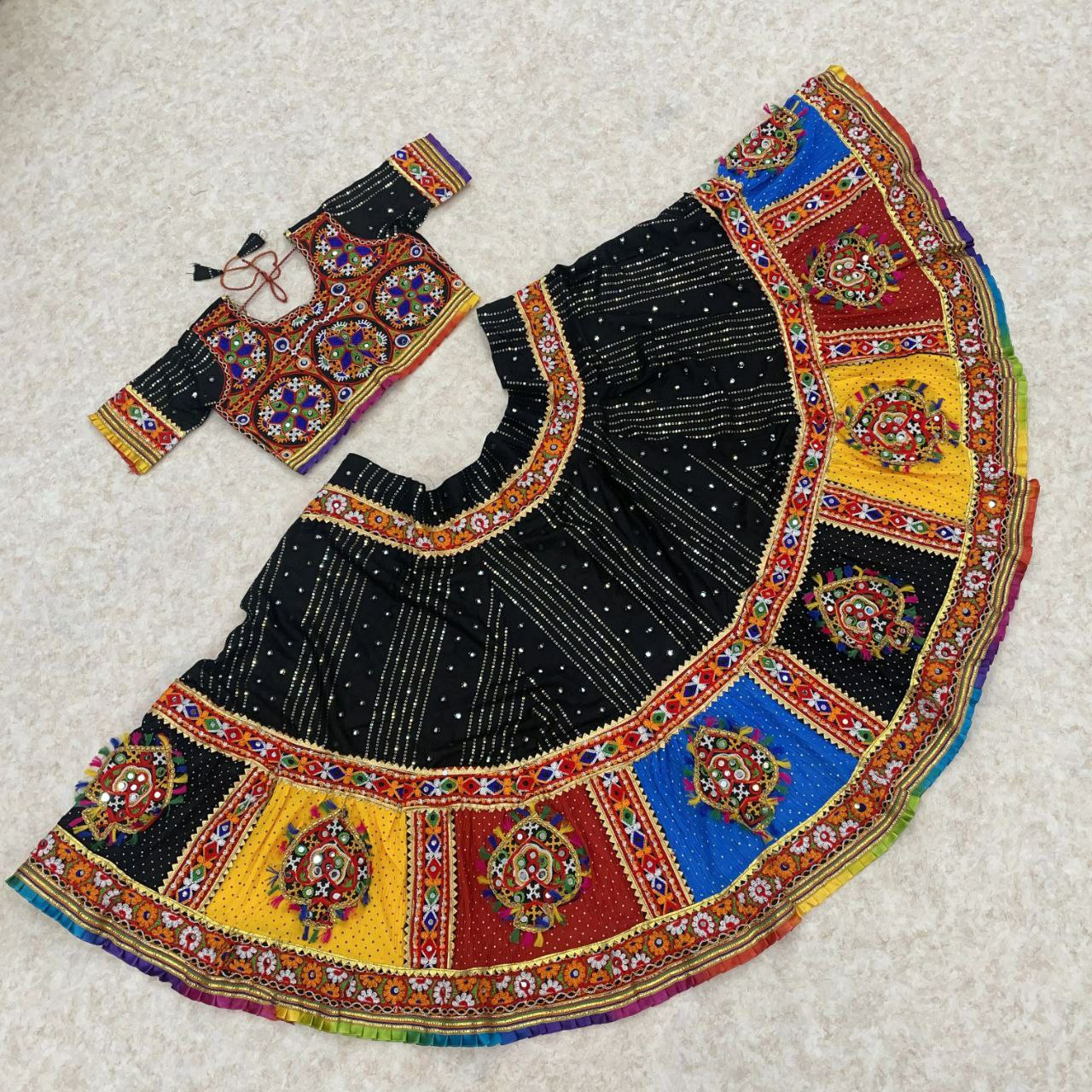 Navratri Traditional Special Kid's Garba Lehenga Choli