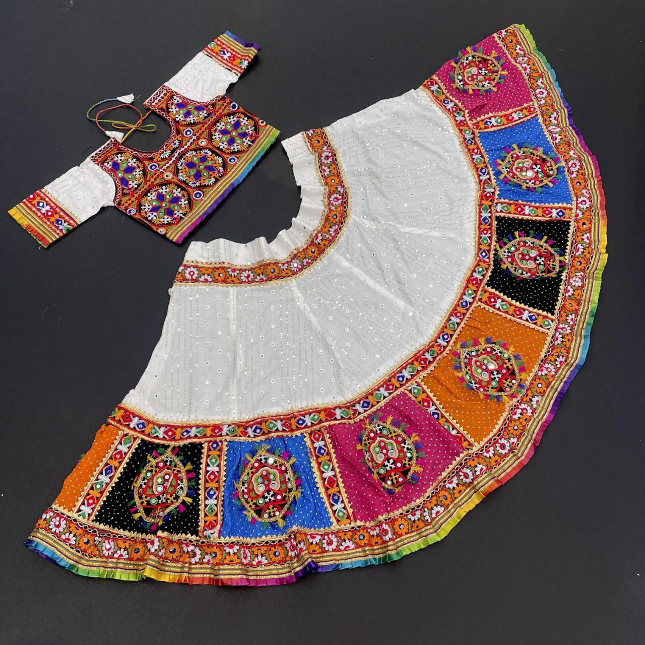 Navratri Traditional Special Kid's Garba Lehenga Choli