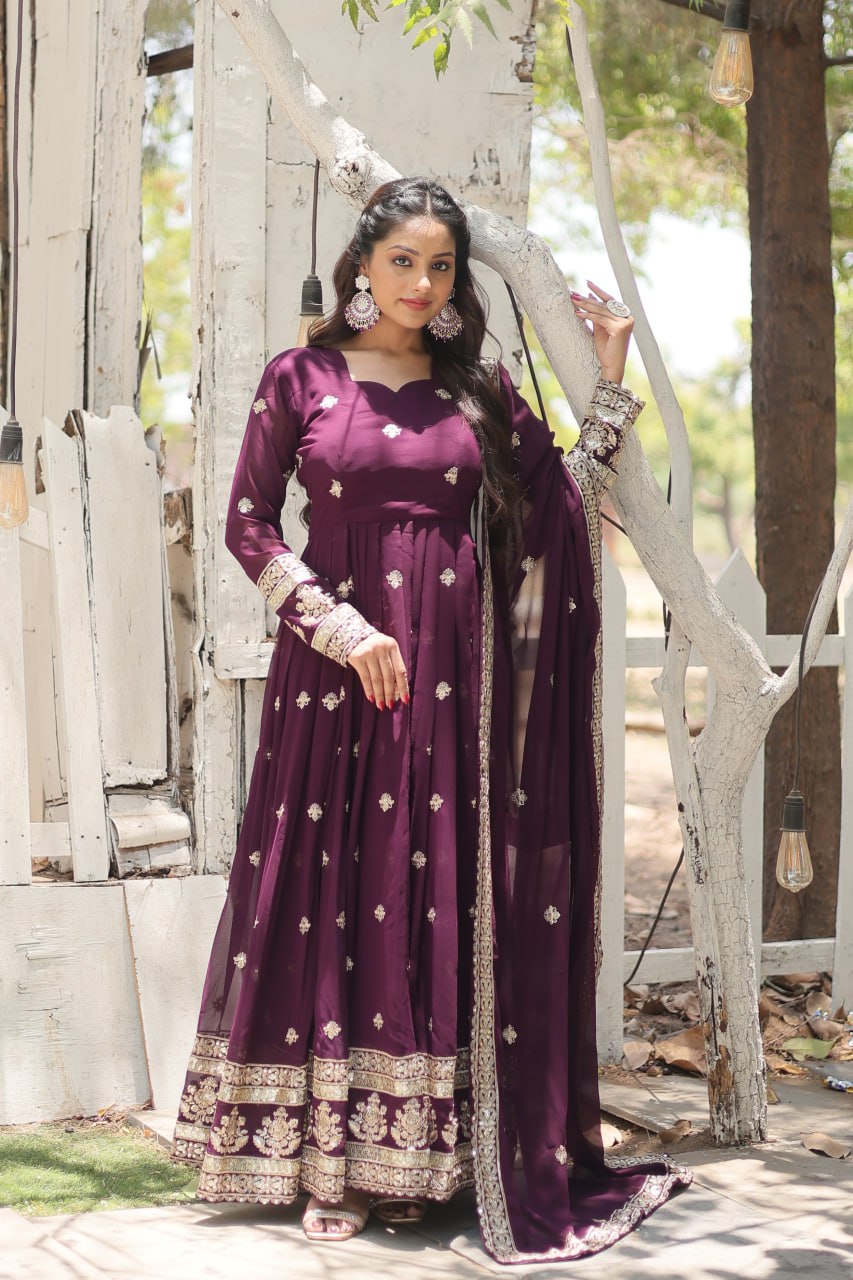 Designer Festive wear designer anarkali Long dress