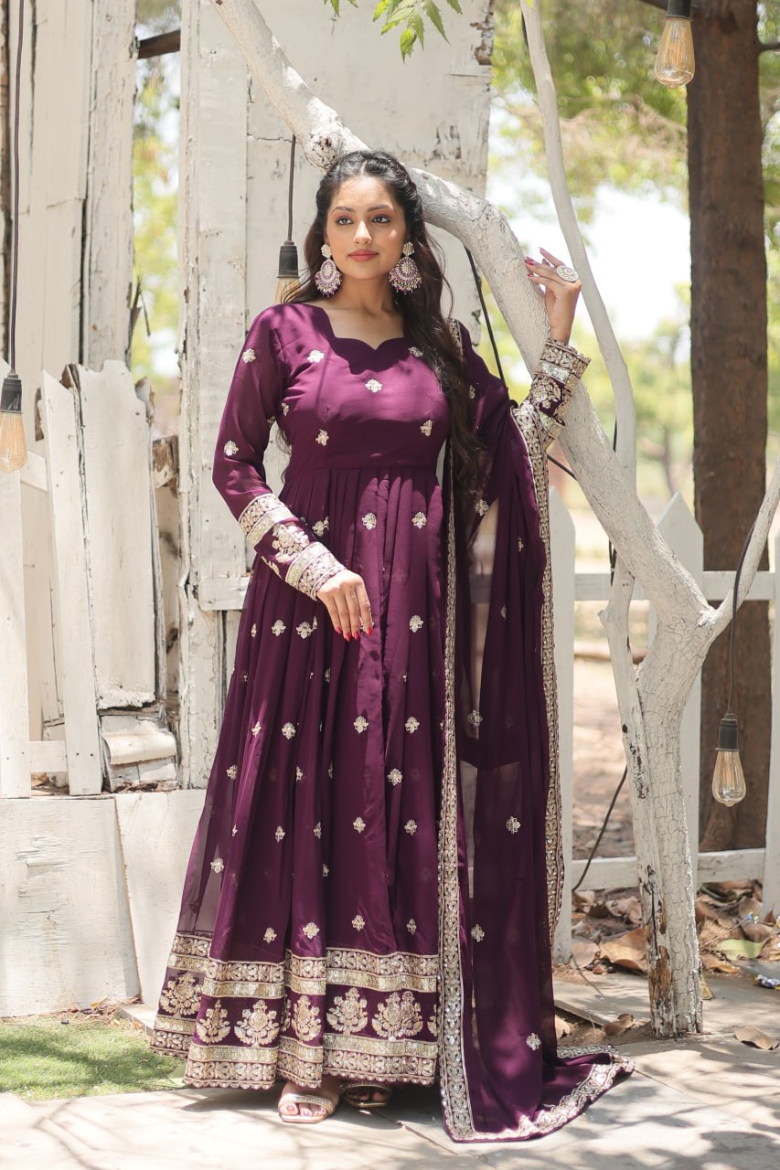 Designer Festive wear designer anarkali Long dress