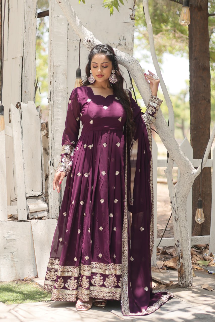 Designer Festive wear designer anarkali Long dress