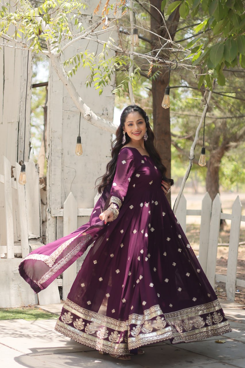 Designer Festive wear designer anarkali Long dress