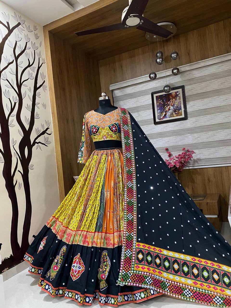 Navratri Special Muslin Cotton Printed Designer Lehenaga Choli