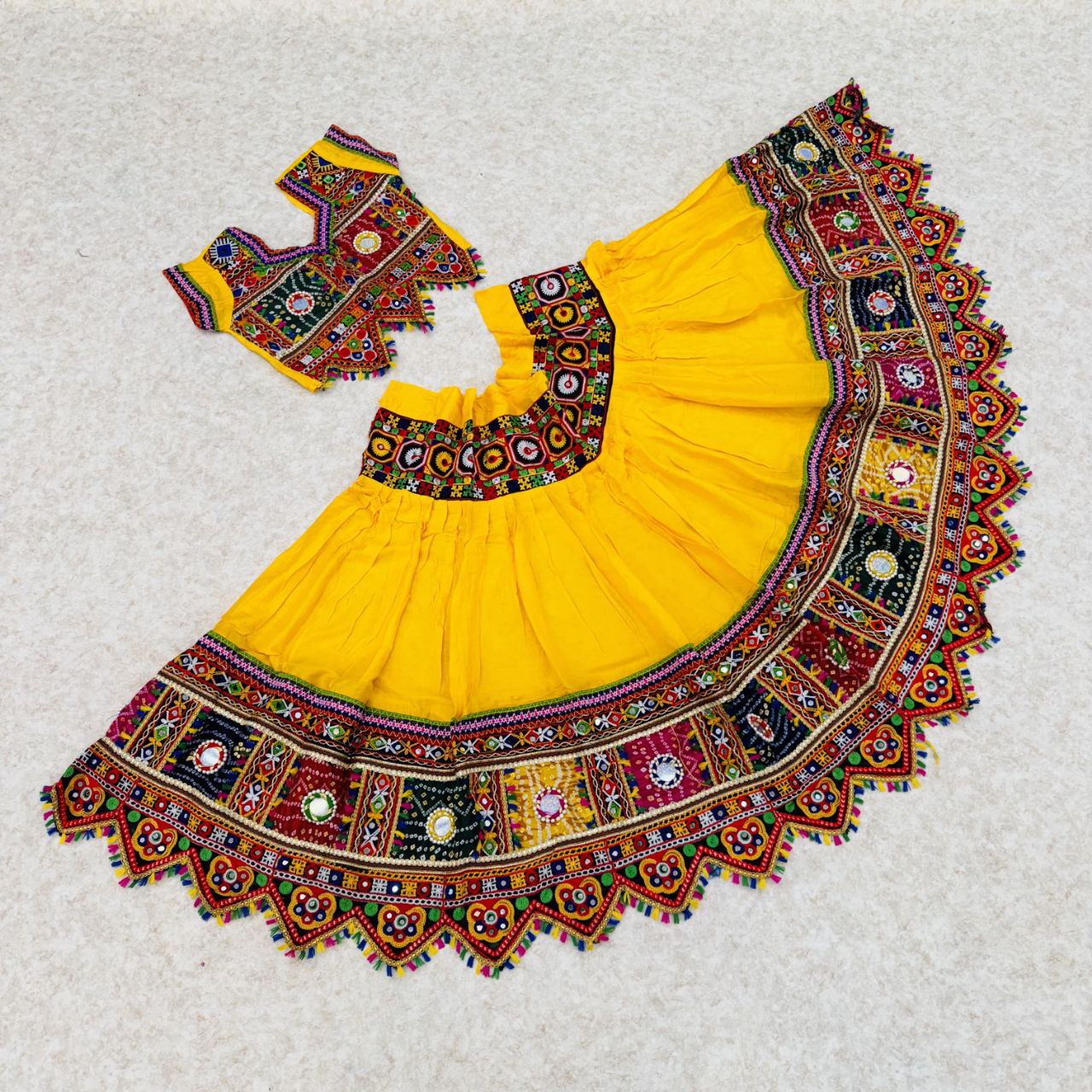 Navratri Traditional Special Kid's Garba Lehenga Choli