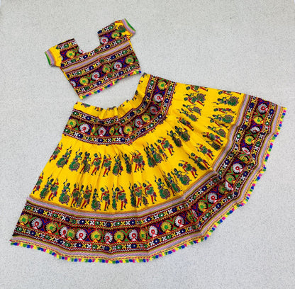 Navratri Traditional Special Kid's Garba Lehenga Choli