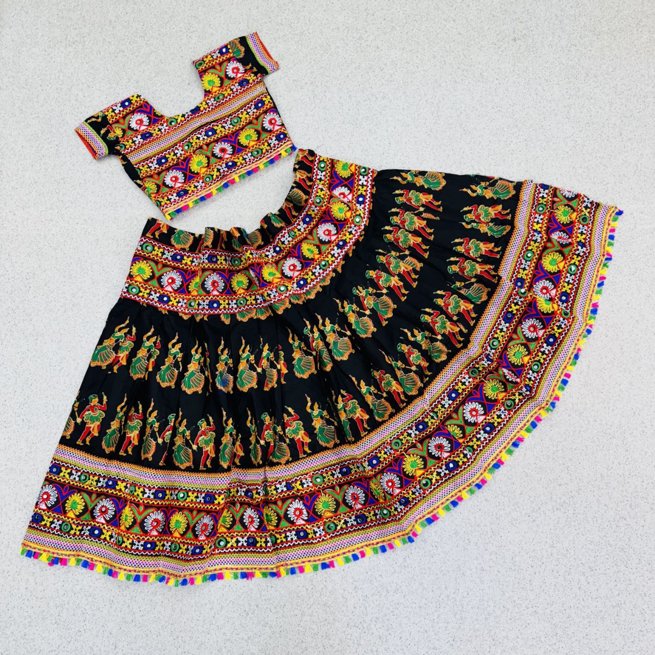 Navratri Traditional Special Kid's Garba Lehenga Choli