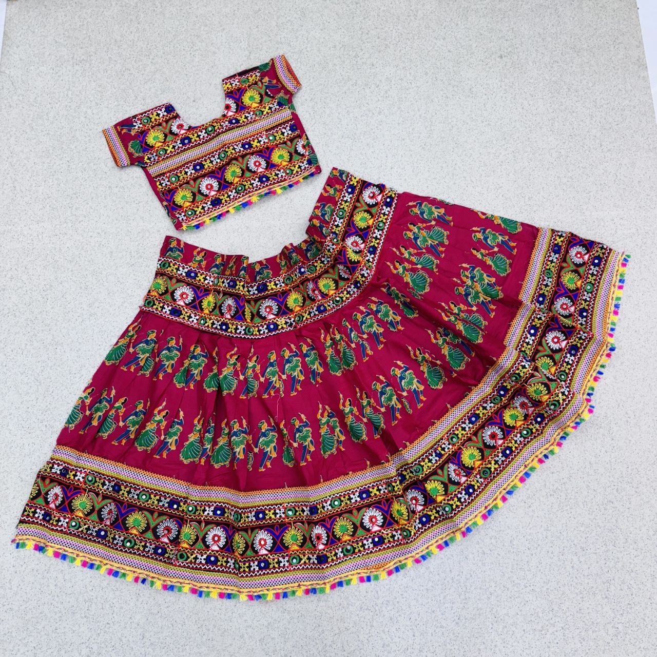 Navratri Traditional Special Kid's Garba Lehenga Choli