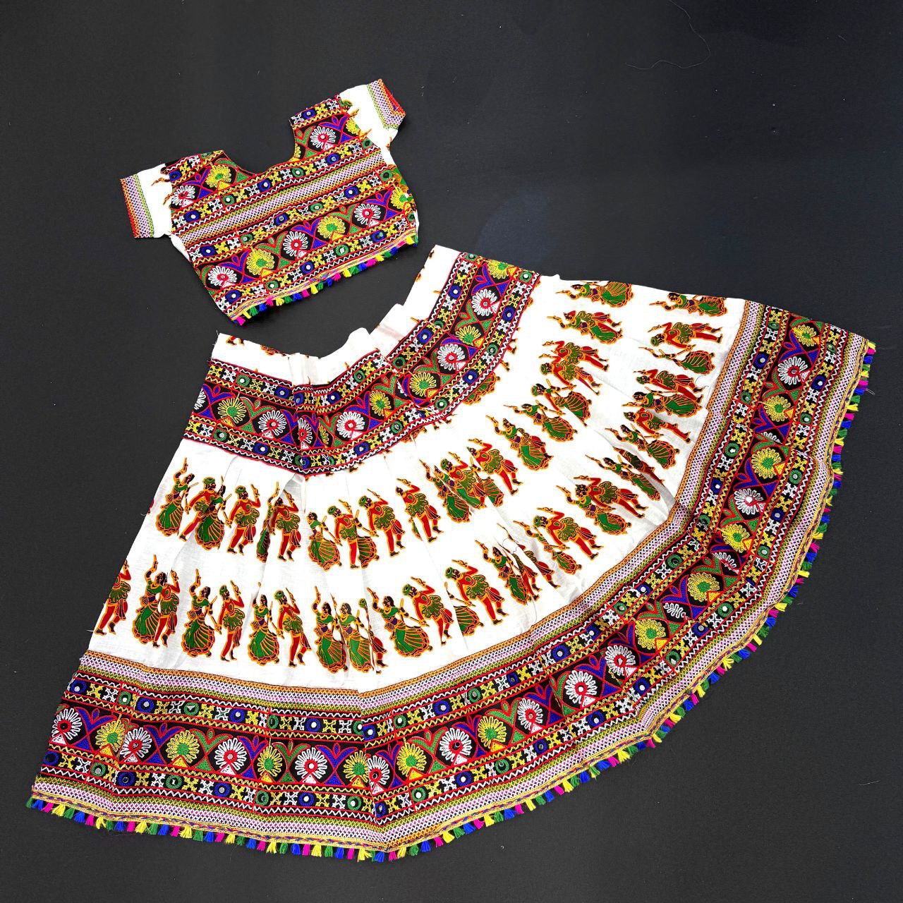 Navratri Traditional Special Kid's Garba Lehenga Choli